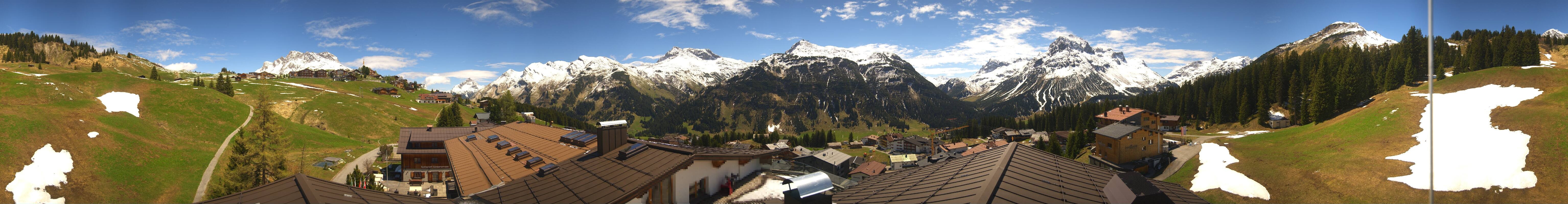 Archiv Foto Webcam Panorama Oberlech - Hotel Goldener Berg