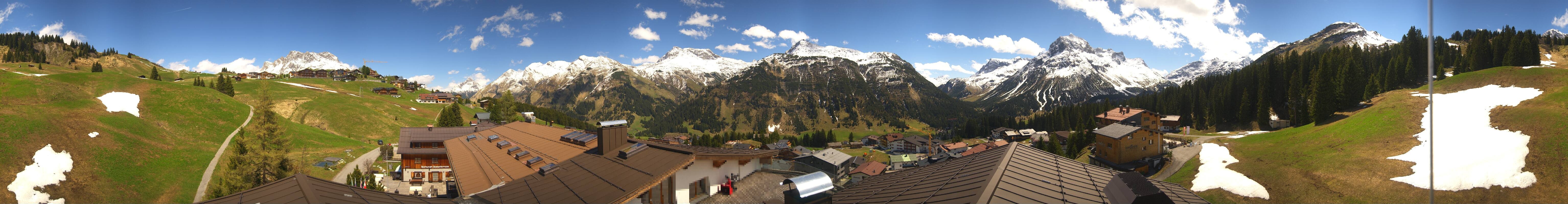 Archiv Foto Webcam Panorama Oberlech - Hotel Goldener Berg