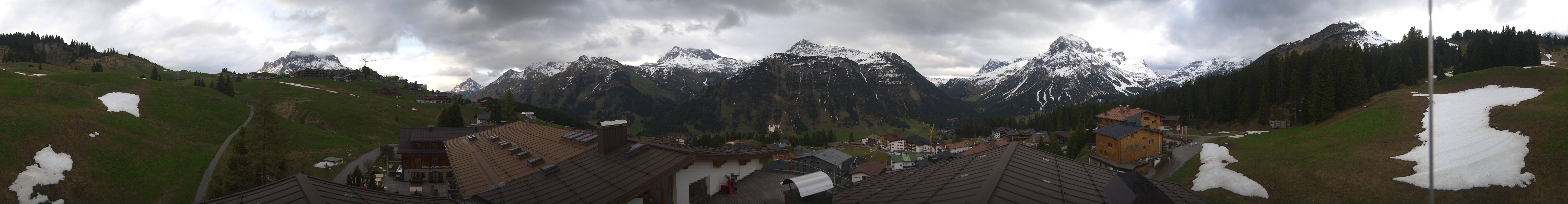 Archiv Foto Webcam Panorama Oberlech - Hotel Goldener Berg