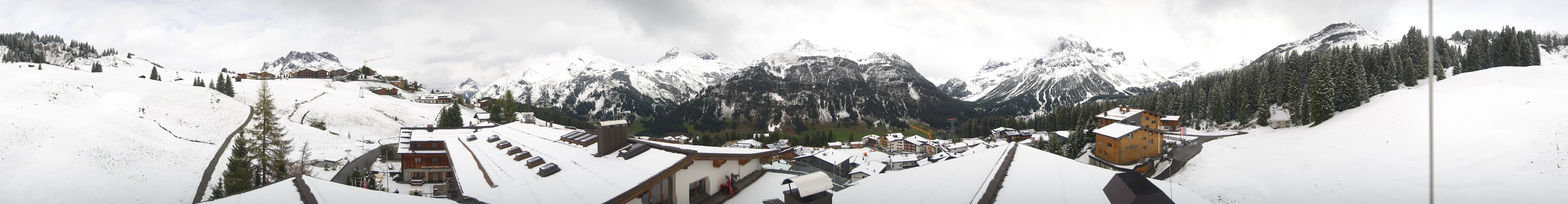 Archiv Foto Webcam Panorama Oberlech - Hotel Goldener Berg