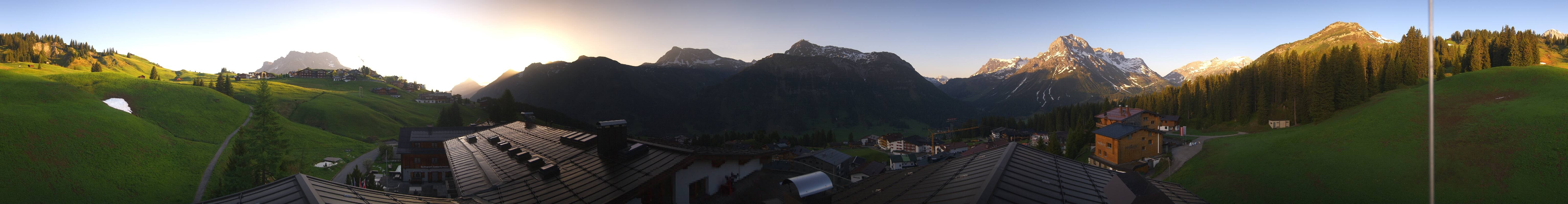 Archived image Webcam Panoramic view Oberlech from Hotel Goldener Berg