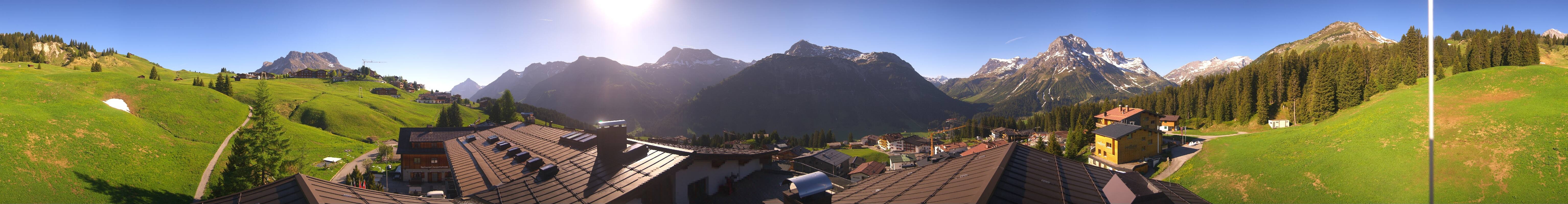 Archiv Foto Webcam Panorama Oberlech - Hotel Goldener Berg