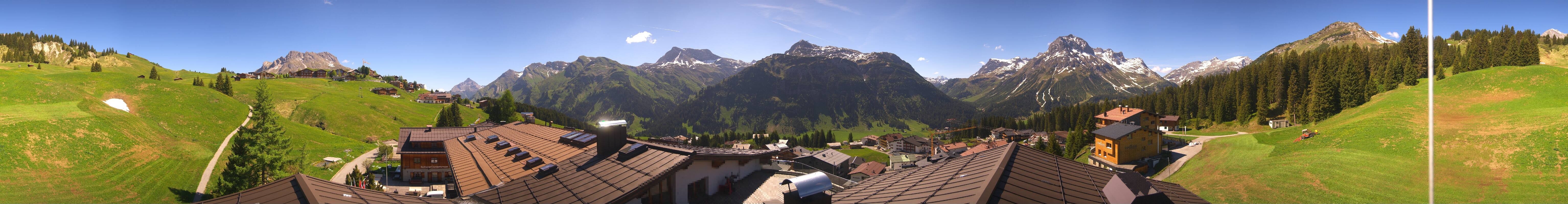 Archiv Foto Webcam Panorama Oberlech - Hotel Goldener Berg