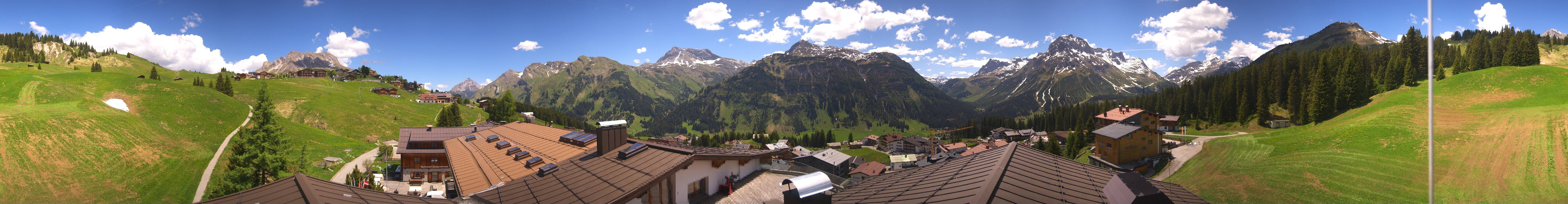 Archiv Foto Webcam Panorama Oberlech - Hotel Goldener Berg