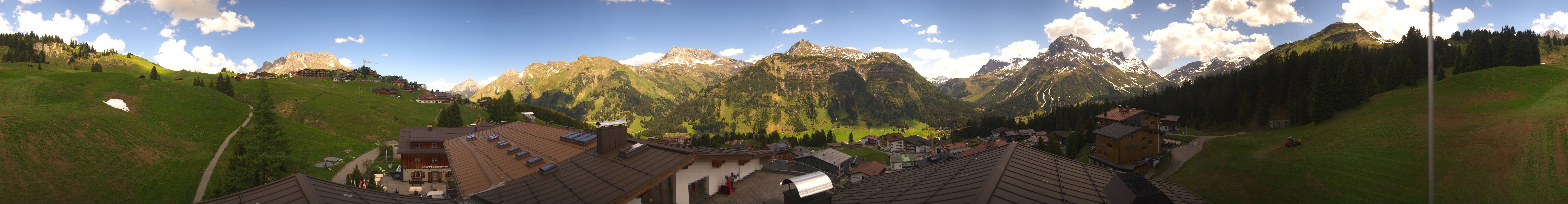 Archiv Foto Webcam Panorama Oberlech - Hotel Goldener Berg