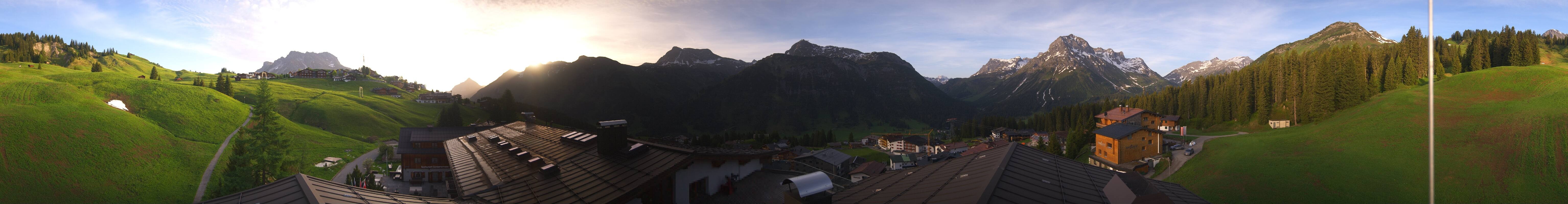 Archived image Webcam Panoramic view Oberlech from Hotel Goldener Berg