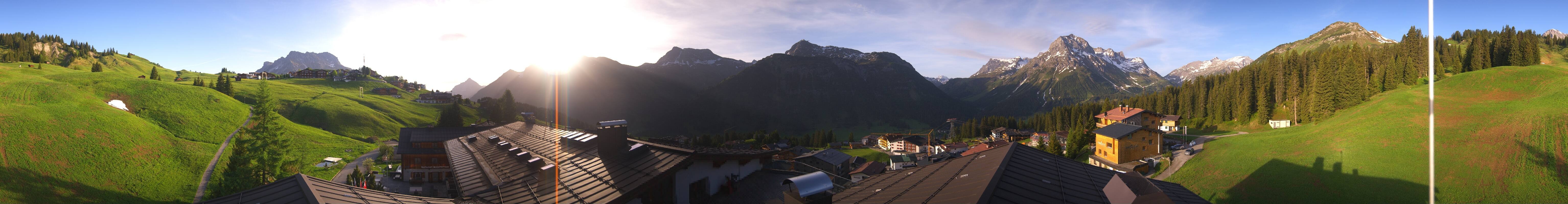 Archived image Webcam Panoramic view Oberlech from Hotel Goldener Berg