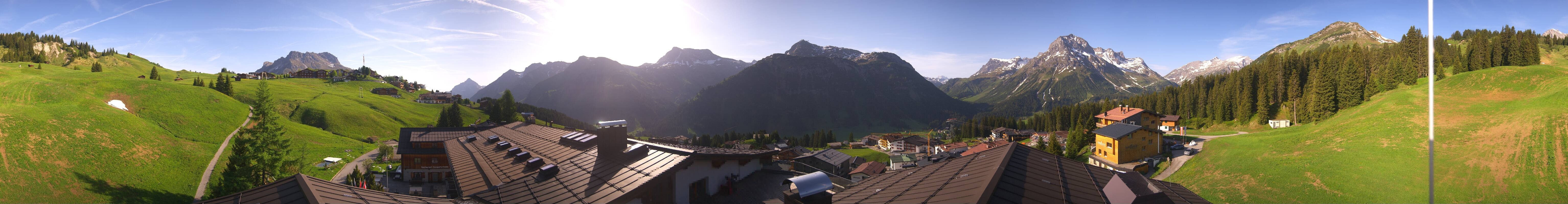 Archived image Webcam Panoramic view Oberlech from Hotel Goldener Berg