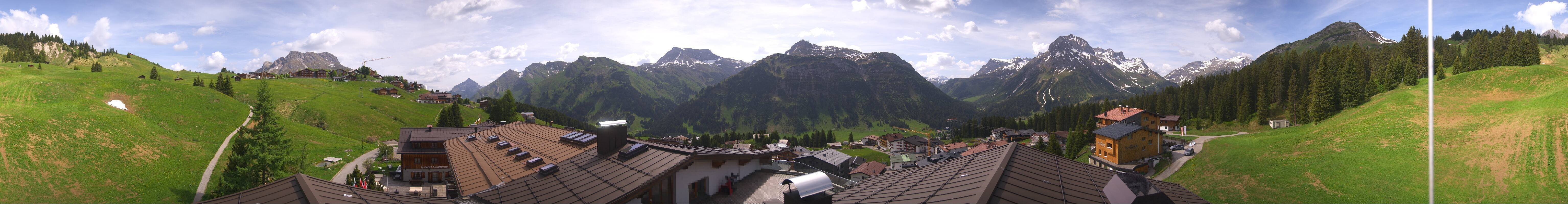 Archiv Foto Webcam Panorama Oberlech - Hotel Goldener Berg