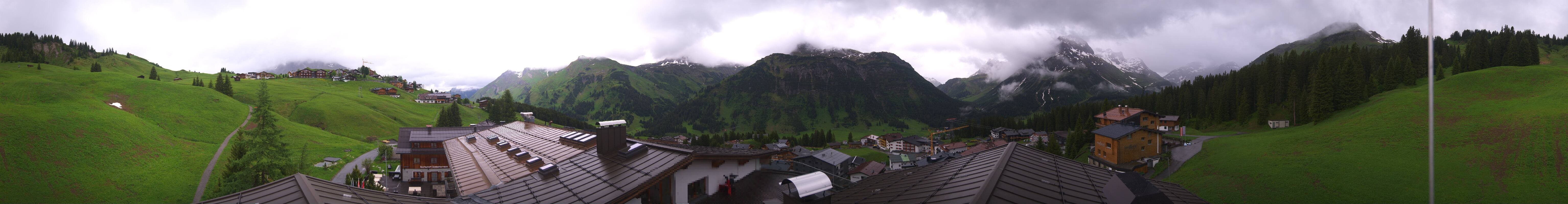 Archived image Webcam Panoramic view Oberlech from Hotel Goldener Berg