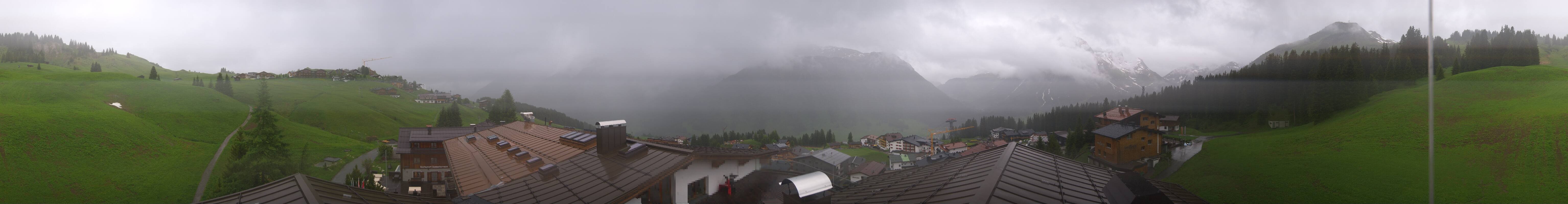 Archived image Webcam Panoramic view Oberlech from Hotel Goldener Berg