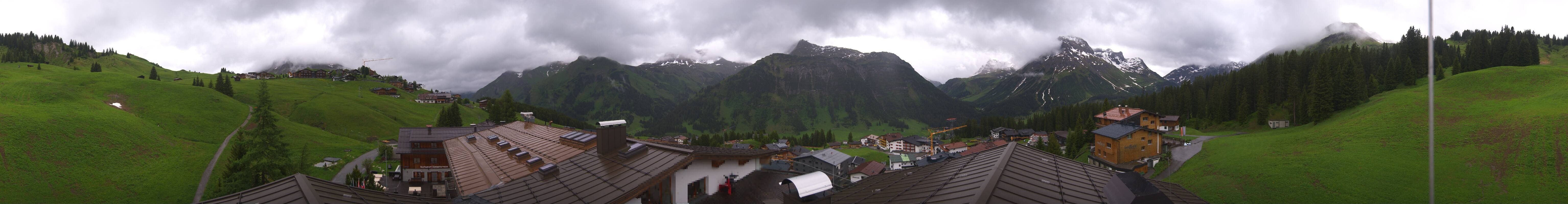 Archiv Foto Webcam Panorama Oberlech - Hotel Goldener Berg
