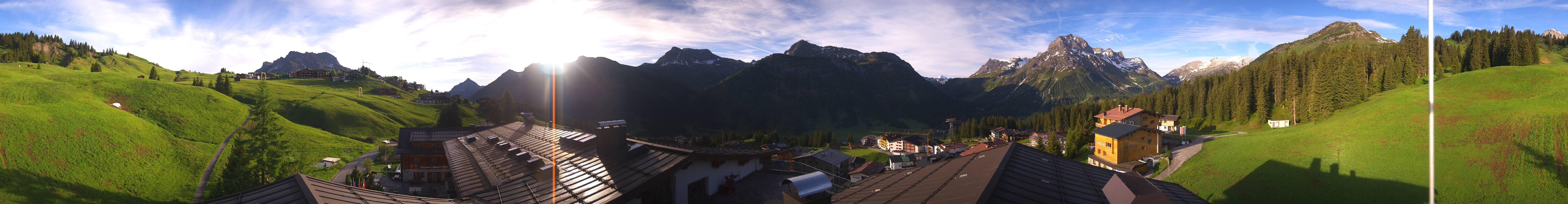 Archived image Webcam Panoramic view Oberlech from Hotel Goldener Berg