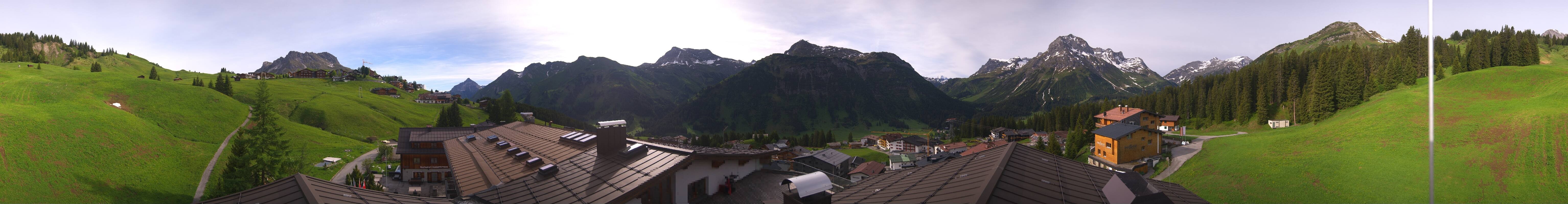 Archived image Webcam Panoramic view Oberlech from Hotel Goldener Berg