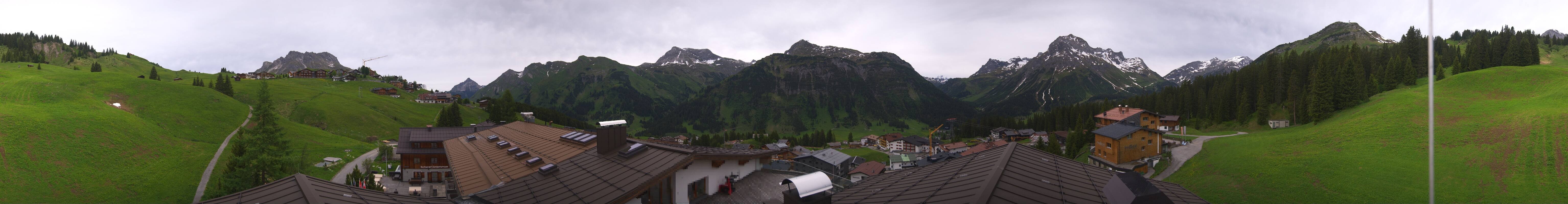 Archived image Webcam Panoramic view Oberlech from Hotel Goldener Berg