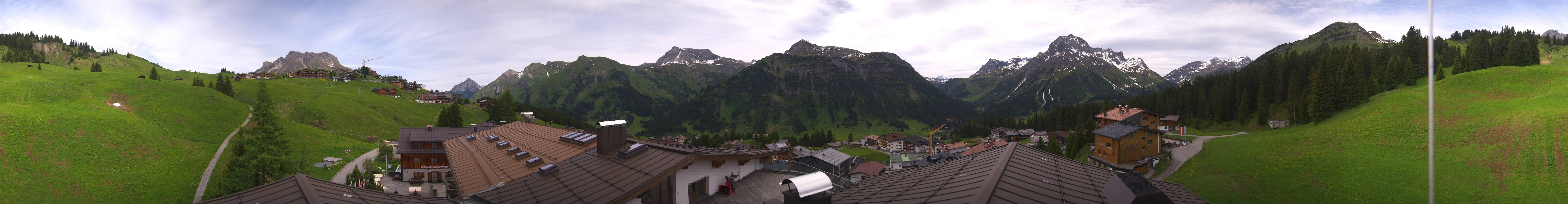 Archived image Webcam Panoramic view Oberlech from Hotel Goldener Berg