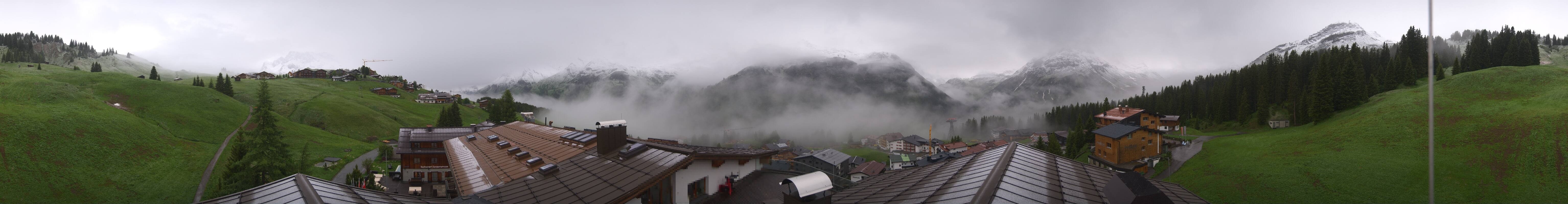 Archived image Webcam Panoramic view Oberlech from Hotel Goldener Berg