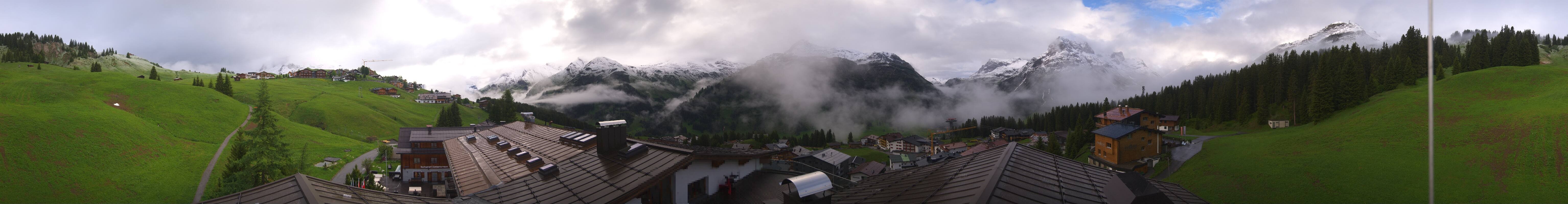 Archived image Webcam Panoramic view Oberlech from Hotel Goldener Berg
