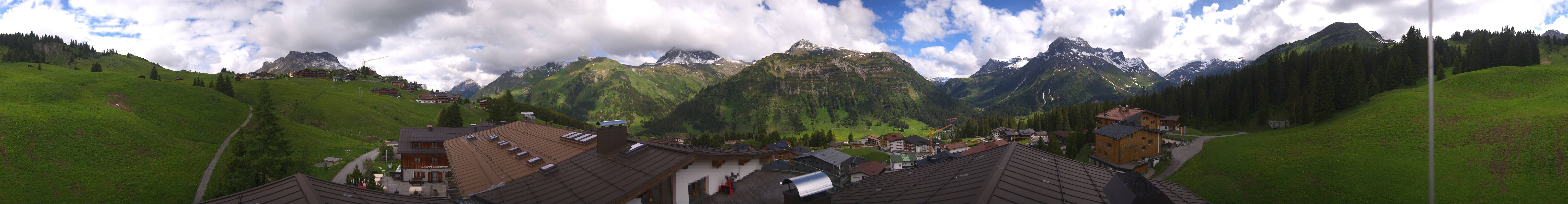 Archived image Webcam Panoramic view Oberlech from Hotel Goldener Berg