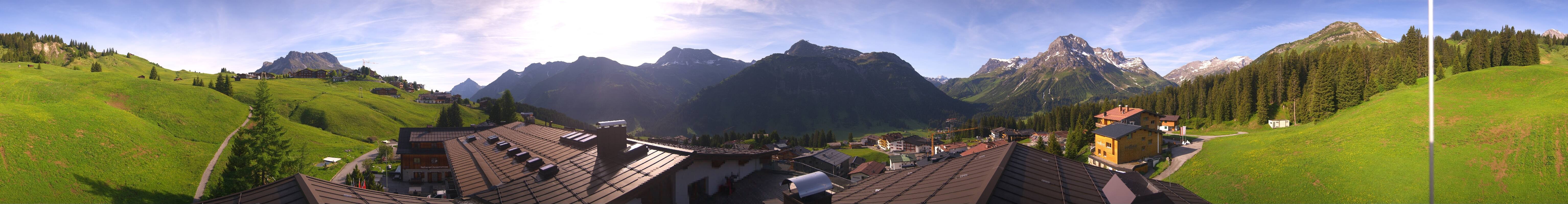 Archiv Foto Webcam Panorama Oberlech - Hotel Goldener Berg