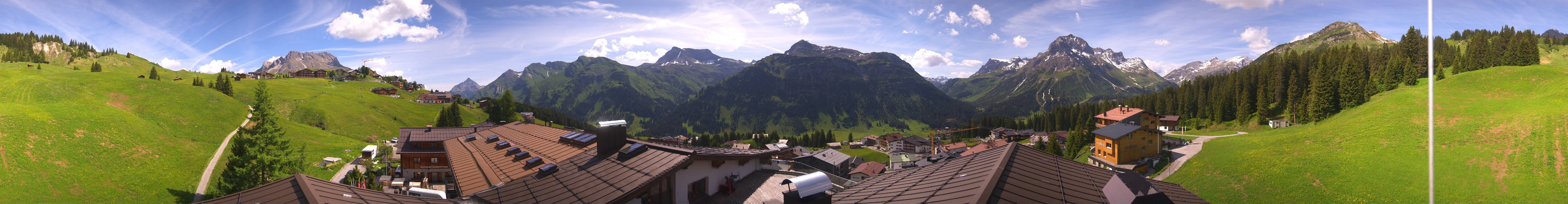 Archiv Foto Webcam Panorama Oberlech - Hotel Goldener Berg