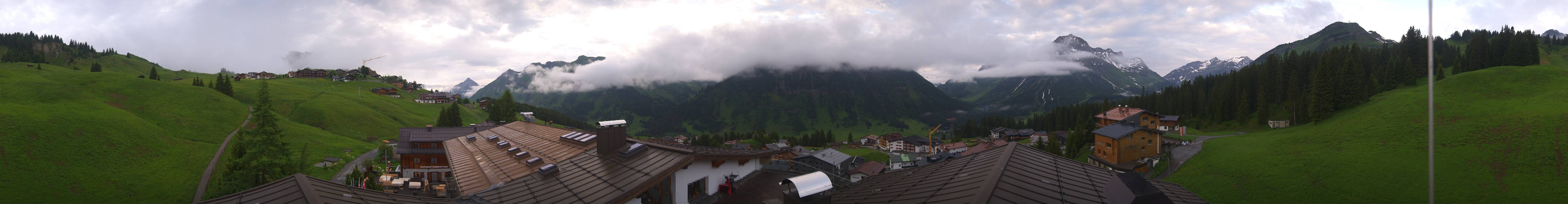 Archived image Webcam Panoramic view Oberlech from Hotel Goldener Berg