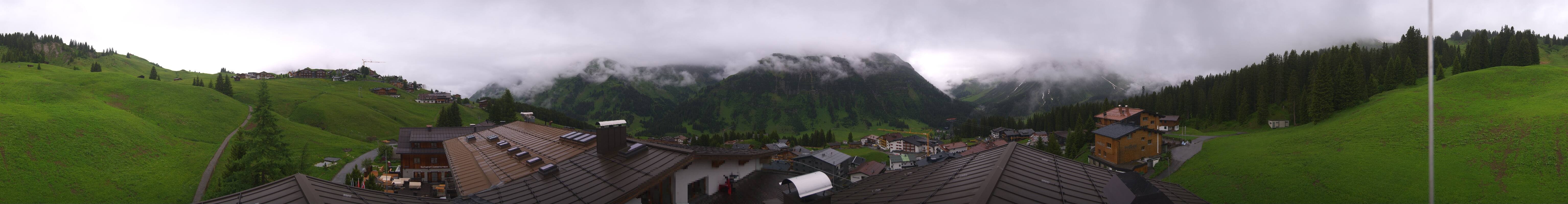 Archived image Webcam Panoramic view Oberlech from Hotel Goldener Berg