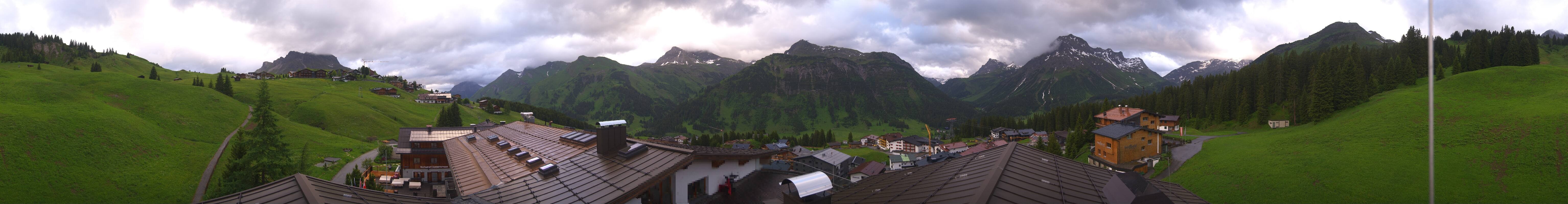 Archiv Foto Webcam Panorama Oberlech - Hotel Goldener Berg