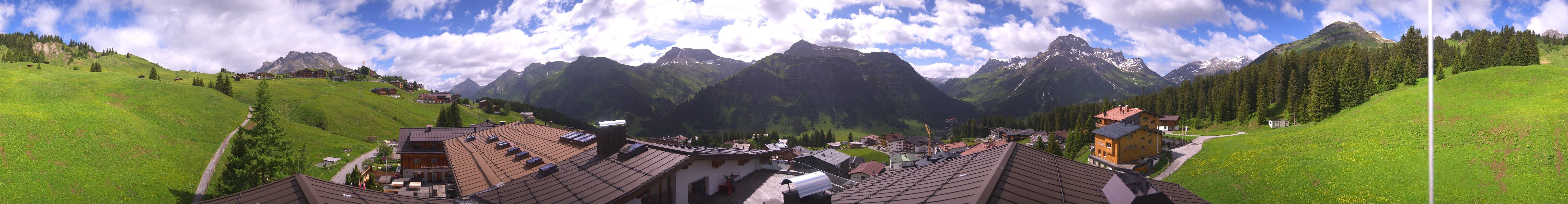 Archiv Foto Webcam Panorama Oberlech - Hotel Goldener Berg
