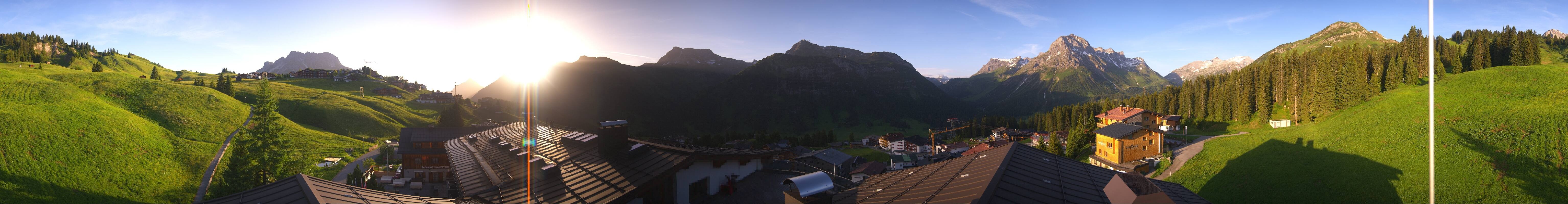 Archived image Webcam Panoramic view Oberlech from Hotel Goldener Berg