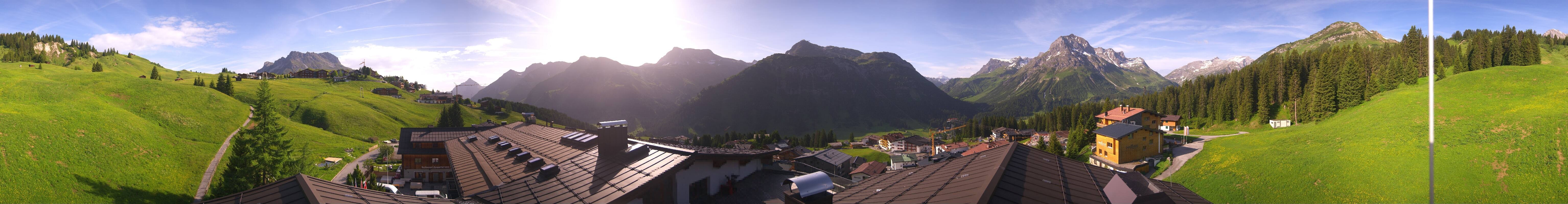 Archiv Foto Webcam Panorama Oberlech - Hotel Goldener Berg