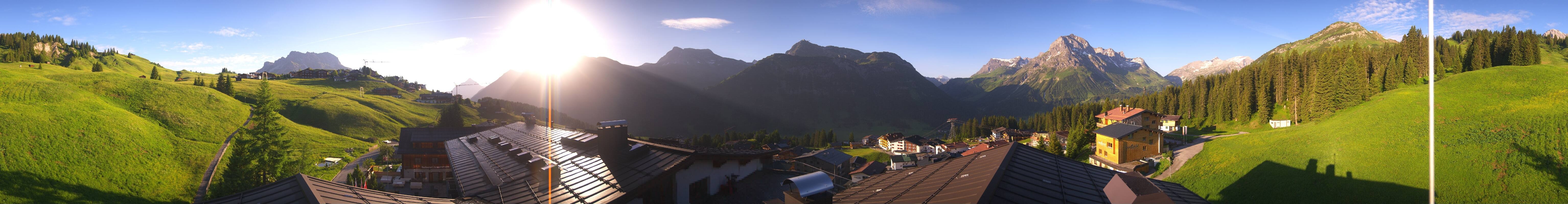 Archiv Foto Webcam Panorama Oberlech - Hotel Goldener Berg