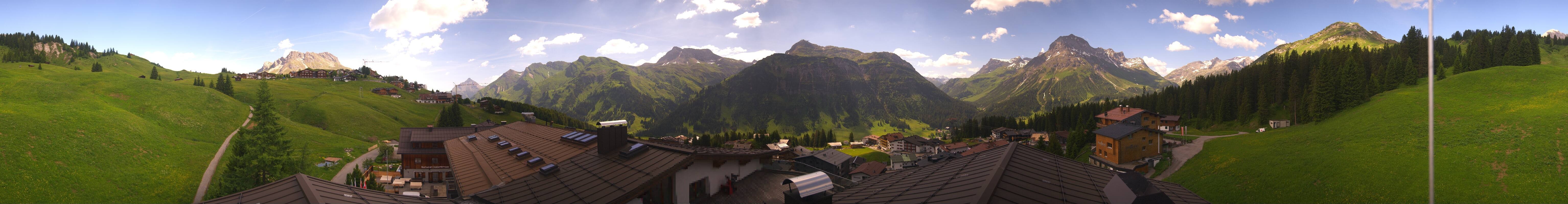 Archiv Foto Webcam Panorama Oberlech - Hotel Goldener Berg