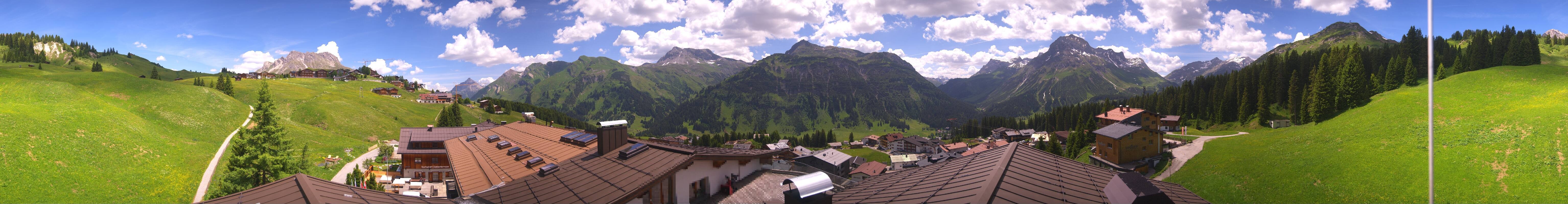 Archiv Foto Webcam Panorama Oberlech - Hotel Goldener Berg