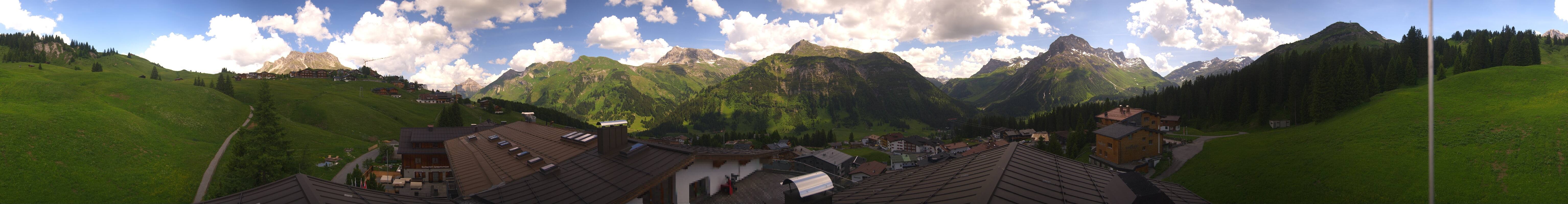 Archiv Foto Webcam Panorama Oberlech - Hotel Goldener Berg