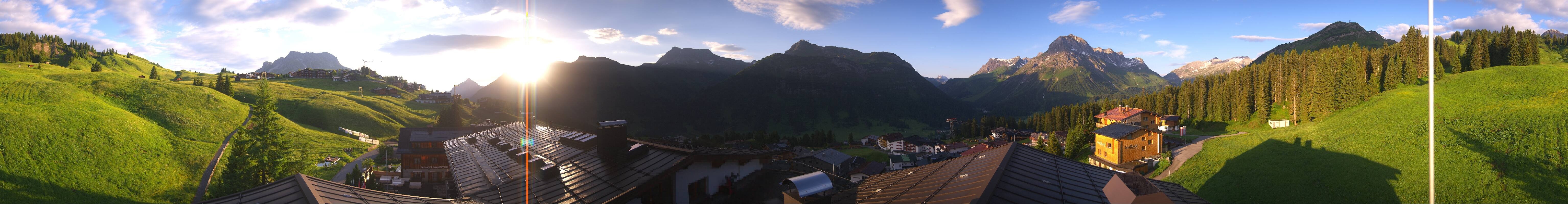 Archived image Webcam Panoramic view Oberlech from Hotel Goldener Berg
