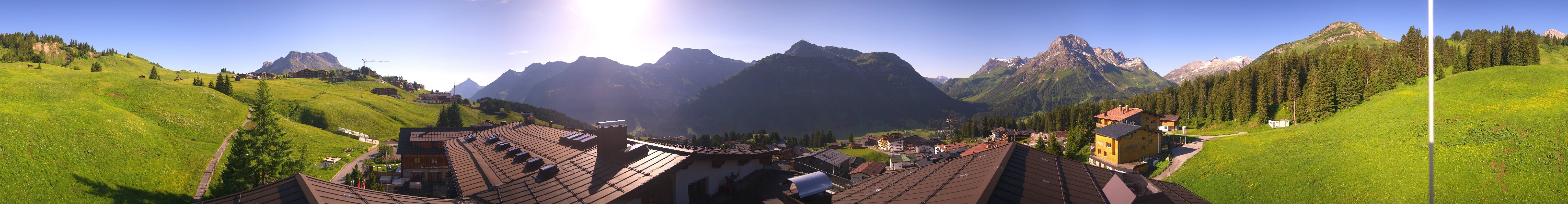 Archived image Webcam Panoramic view Oberlech from Hotel Goldener Berg