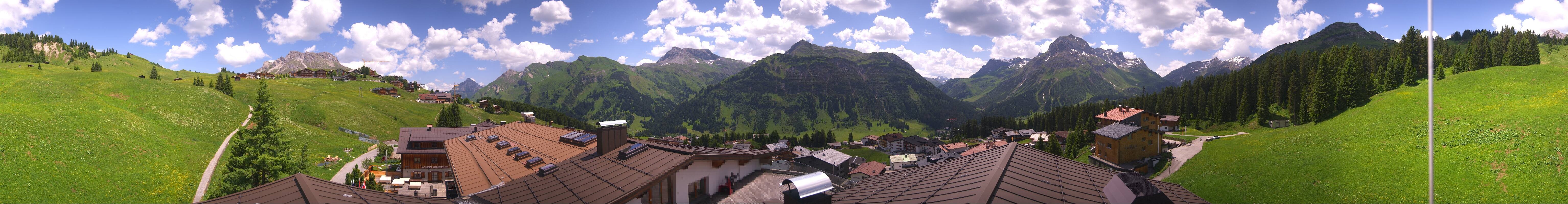 Archiv Foto Webcam Panorama Oberlech - Hotel Goldener Berg