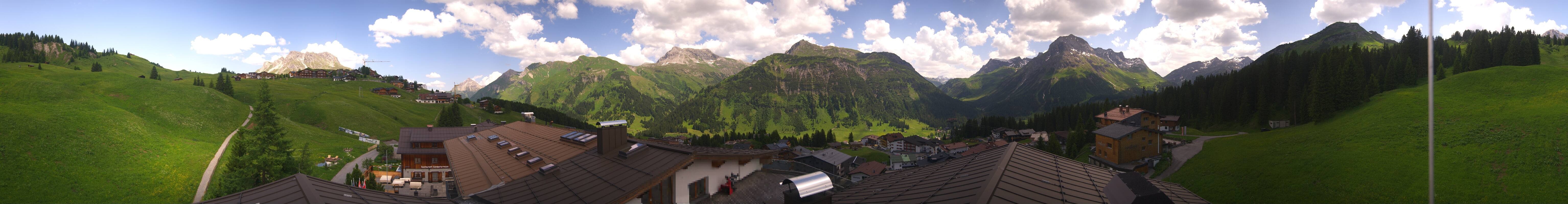 Archiv Foto Webcam Panorama Oberlech - Hotel Goldener Berg