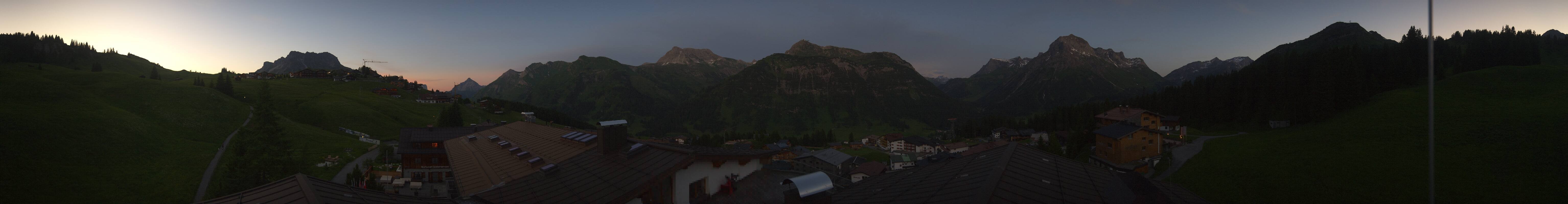Archived image Webcam Panoramic view Oberlech from Hotel Goldener Berg