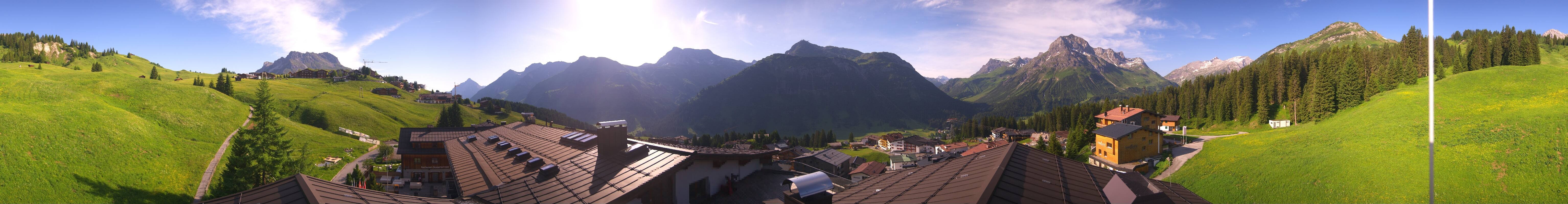 Archiv Foto Webcam Panorama Oberlech - Hotel Goldener Berg