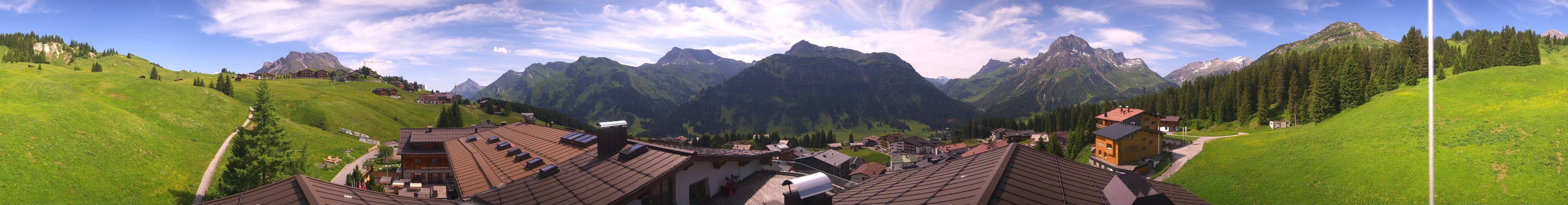 Archiv Foto Webcam Panorama Oberlech - Hotel Goldener Berg