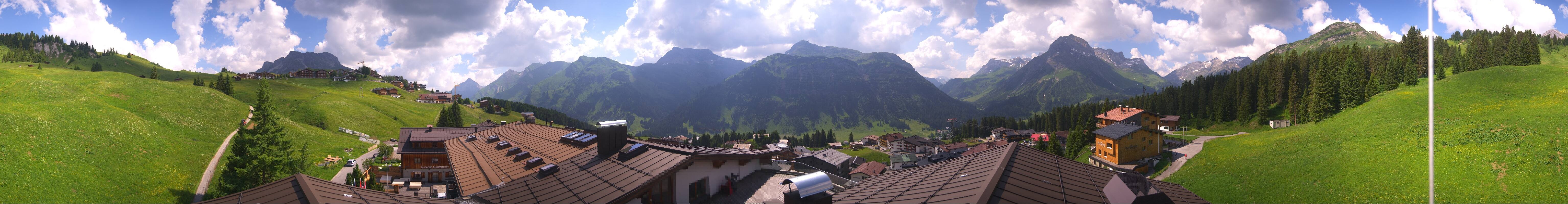 Archiv Foto Webcam Panorama Oberlech - Hotel Goldener Berg