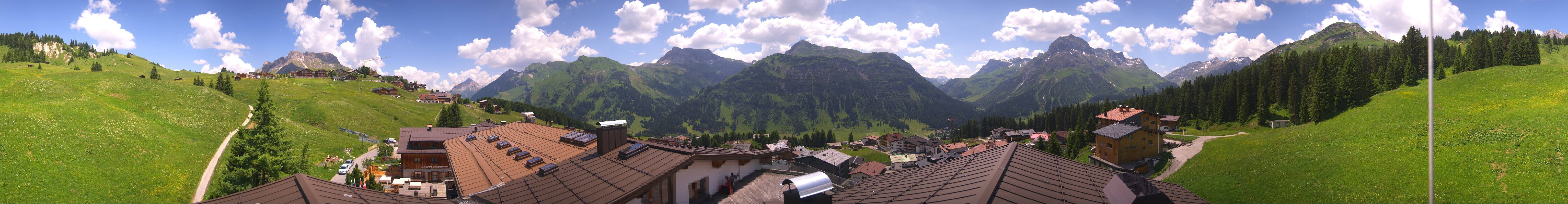 Archived image Webcam Panoramic view Oberlech from Hotel Goldener Berg