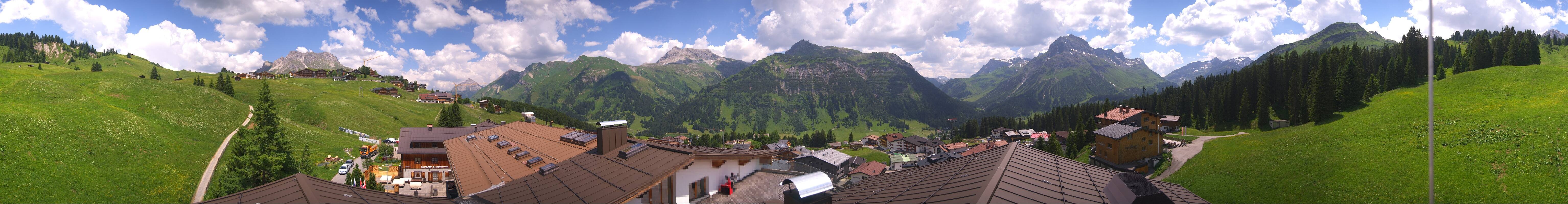 Archived image Webcam Panoramic view Oberlech from Hotel Goldener Berg