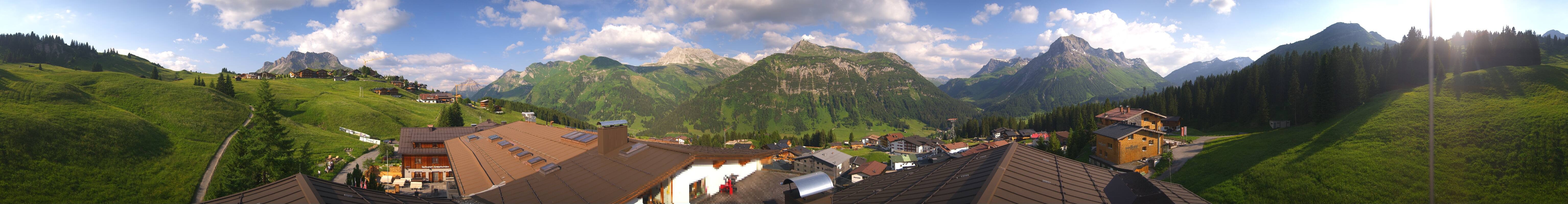 Archived image Webcam Panoramic view Oberlech from Hotel Goldener Berg