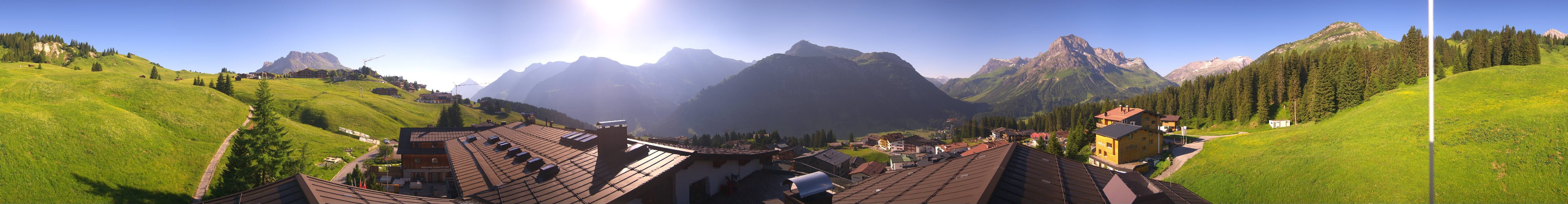 Archived image Webcam Panoramic view Oberlech from Hotel Goldener Berg