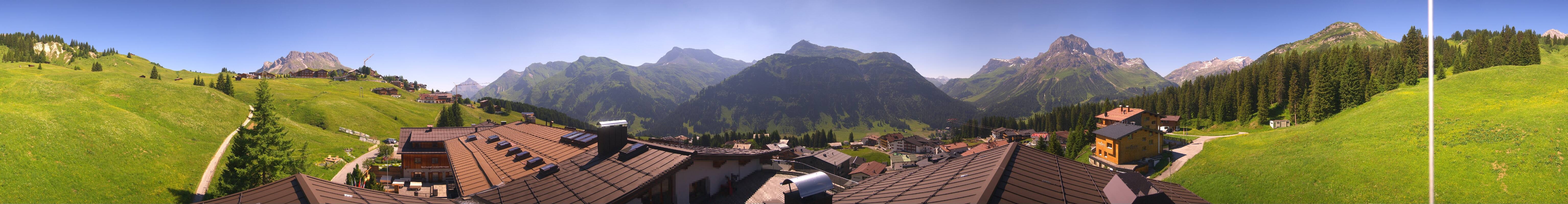 Archived image Webcam Panoramic view Oberlech from Hotel Goldener Berg