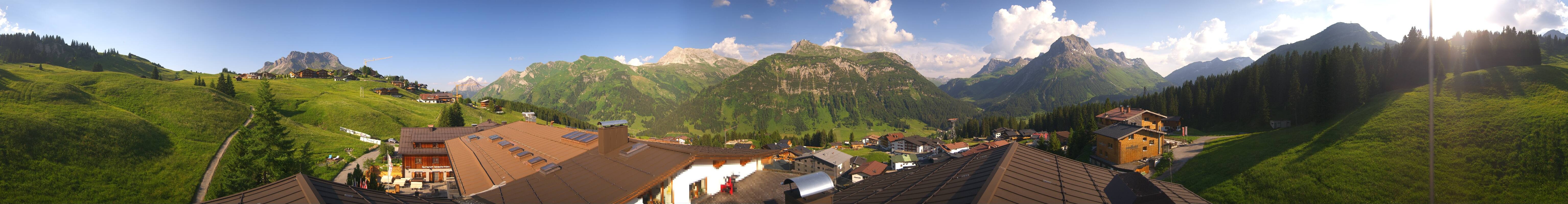 Archived image Webcam Panoramic view Oberlech from Hotel Goldener Berg