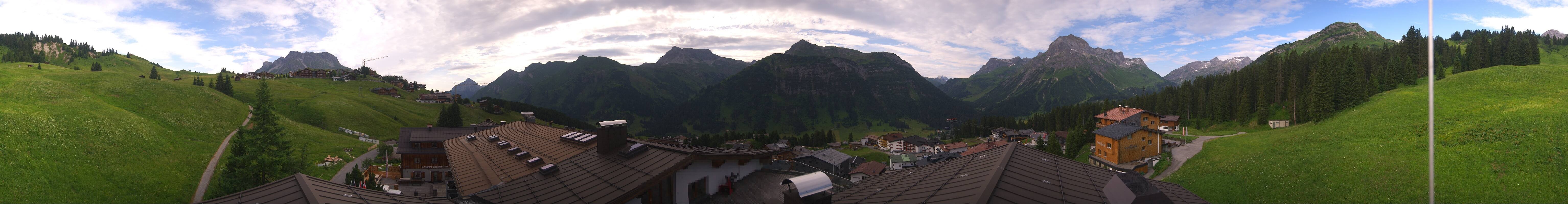 Archived image Webcam Panoramic view Oberlech from Hotel Goldener Berg